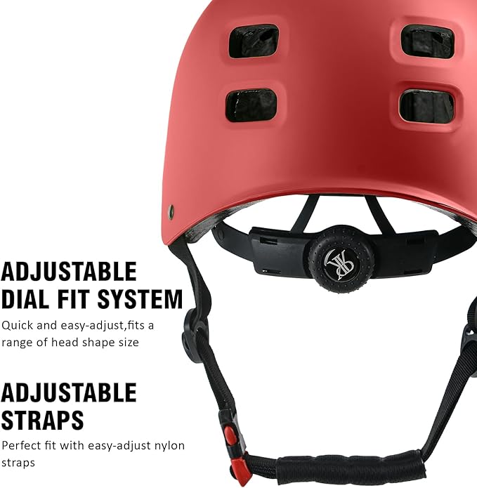 Youth Kids Bike Helmet, Skateboard Bicycle Helmet for Age 5-8-10-12-14 Teen Boys Girls Adjustable and Multi-Sport for Scooter Roller/Inline Skate