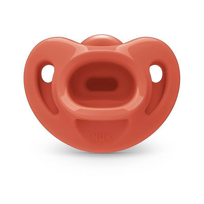 NUK Timeless Comfy Pacifier | 100% Silicone, One-Piece Design | BPA-Free, Gentle on Baby’s Skin | 5-Pack, for 6-18M