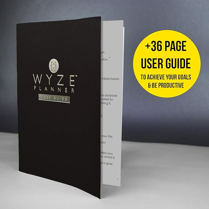 Undated Daily Planner – 1-Year B5 Productivity Organizer with Two-Page Weekly Spread, Goal Setting, Habit Tracker, Weekly & Monthly Pages – Hardcover Time Management Notebook (Black)