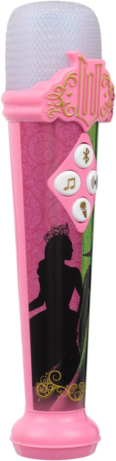eKids Wicked Karaoke Microphone for Kids, Bluetooth Microphone Includes Built-in Music and Light Show, Designed for Fans of Wicked Toys