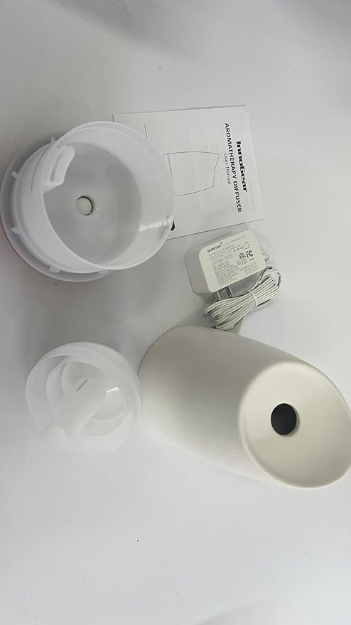 InnoGear Oil Diffuser, 150ml Ceramic Stone Diffuser for Essential Oils Handcrafted Aromatherapy Diffuser Ultrasonic Cool Mist Humidifier with 2 Mist Modes Waterless Auto Off for Home Room Office