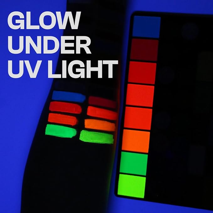 torbers Depvision Professional Face Paint 42 Colors Non Toxic Water Based Face Painting kit Easy To Remove Face Painting For Kids, Safe Professional Halloween Party Makeup Set