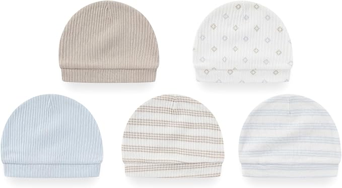 Newborn Baby Boy Girl Caps Mittens Socks Set Cotton Baby Essentials Accessories (Hats+Gloves+Socks)