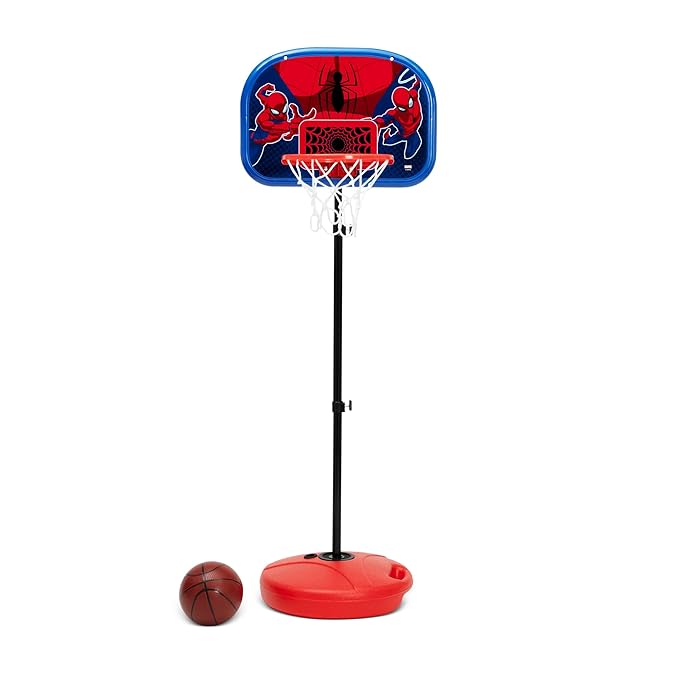 Delta Children - Marvel Spider-Man Basketball Hoop Set for Kids, Red
