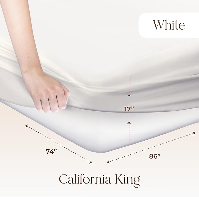 Organic Waterproof Mattress Protector Cal King - 100% Waterproof Mattress Pad with Extra Soft Quiet & Breathable Triple Layer Protection - GOTS Certified Machine Washable Deep Pocket Design (Cal King)