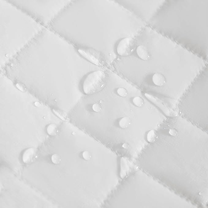 NTBAY 2 Pack Waterproof Crib Mattress Protector, Quilted 28"x52" Toddler Fitted Sheet - Machine Washable - Soft and Breathable Mattress Pad Cover for Crib, Nursery, Daycare, Cot, Smoke Grey