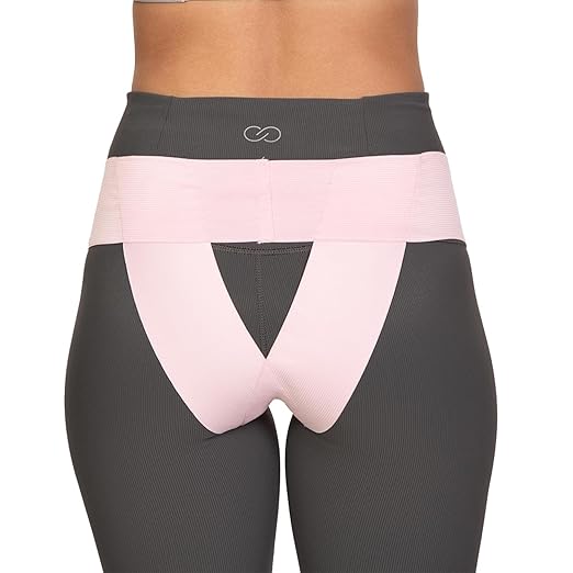 Women's Pelvic Support Belt ― Uterus Girdle for Prolapsed Bladder | Postpartum Recovery | Pain Relief | Low Waist - PINK - XXL