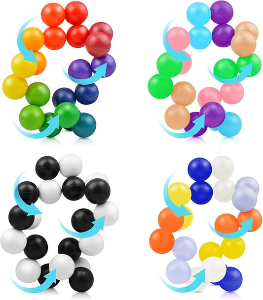 4PCS Autism Sensory Toys for Autistic Children, Quiet Fidget Toys for Adults & Kids, Stocking Stuffers for Boys Ages 3-5