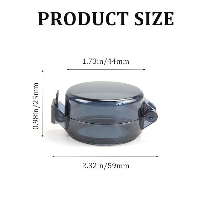 2 Pack Deadbolt Child Safety Lock Cover - Child Proof Deadbolt Cover & Door Knob Protector, Deadbolt Lock Cover for Kids, Prevents Accidental Locking (Fits Standard Locks) (Black)