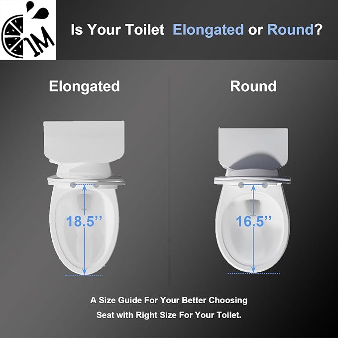 Elongated Toilet Seat with Toddler Seat Built In, Slow Close for Both Child & Adult Seats, Potty Training Seat, No Wiggle and Easy to Install, Detachable Toddler Seat for Longterm Usage, White