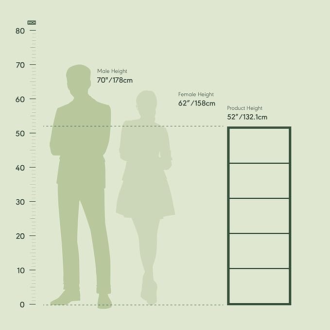 Furinno Luder Bookcase / Bookshelf / Storage Shelves, 5-Tier, Blackwood