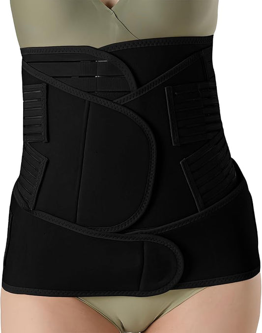 3 in 1 Postpartum Belly Band Post Partum for Women Abdominal Binder Surgery C Section Recovery Stomach Belly Wrap Belt