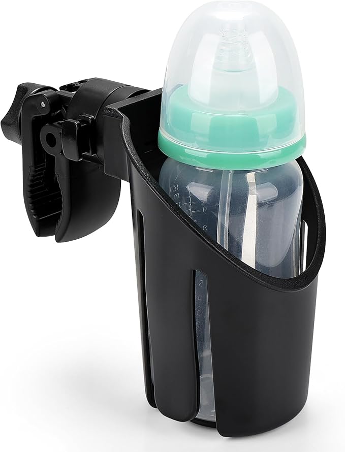 Accmor Universal Cup Holder, Stroller Cup Holder, 360° Rotatable Large Caliber Designed Bottle Holder for Stroller, Bike, Wheelchair, Walker, Scooter