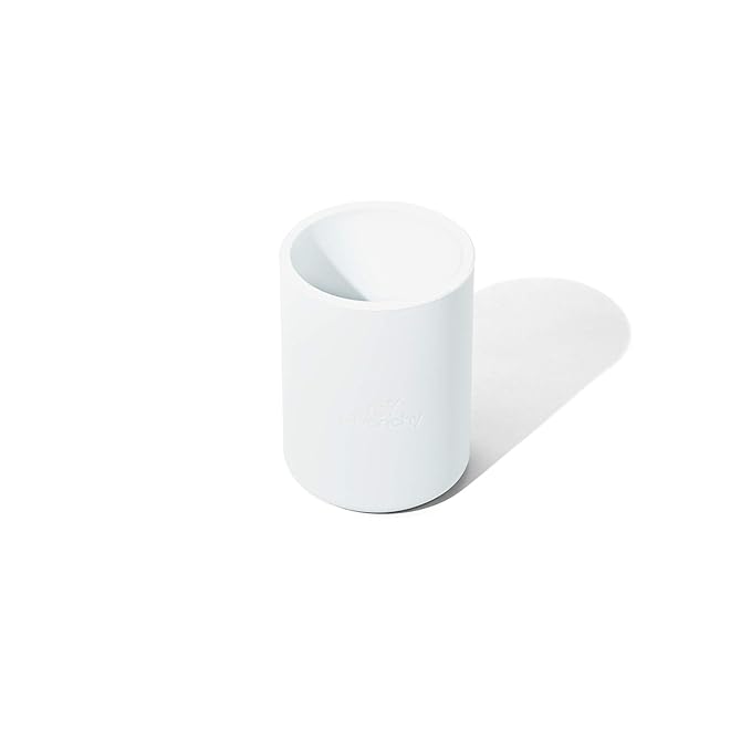 Avanchy Silicone Training Cup – 12 oz Open Cup for Toddlers and Infants – Ideal for Baby Led Weaning and Transitioning from Bottles, Yellow