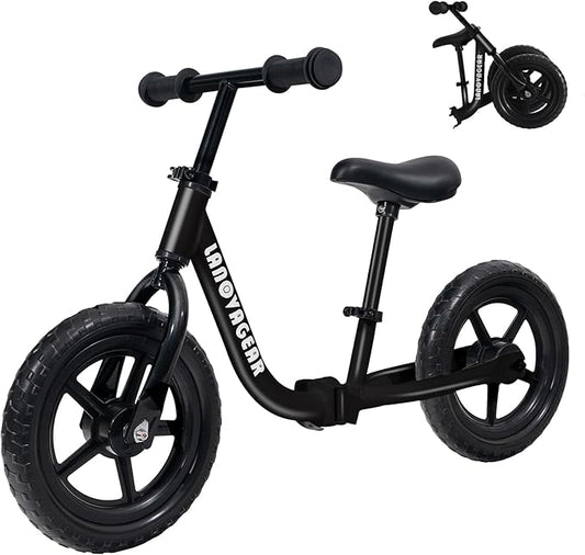 Balance Bike for Toddlers Ages 1.5–5 – No-Pedal Training Bike with Adjustable Seat & Handlebar, Lightweight Frame, Easy Assembly for Boys & Girls