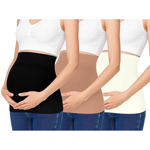 Sweet Hearts Belly Bands For Pregnant Women- Maternity Postpartum Pregnancy Belly Band Support Belt Made in USA