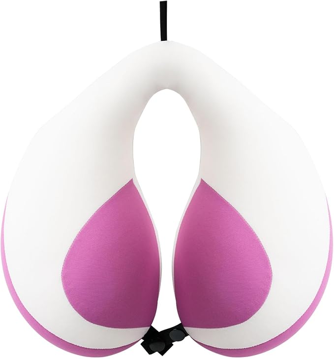 MOOB Travel Pillow for Kids, Traveling Gifts for Toddler & Children U-Shape Car Seat Head Travel Neck Pillow, Neck Pillow for Car Headrest Purple