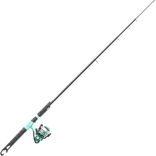 Zebco Rambler Fishing Reel and Rod Combo, Durable Fiberglass Rod with Built-in Carabiner, Patented No-Tangle Reel, Pre-Spooled with 8-Pound Zebco Fishing Line