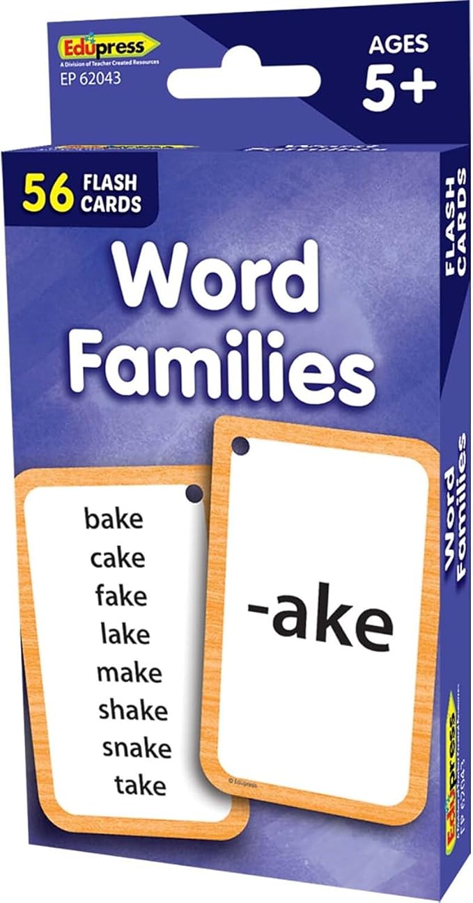 Teacher Created Resources Word Families Flash Cards (EP62043)
