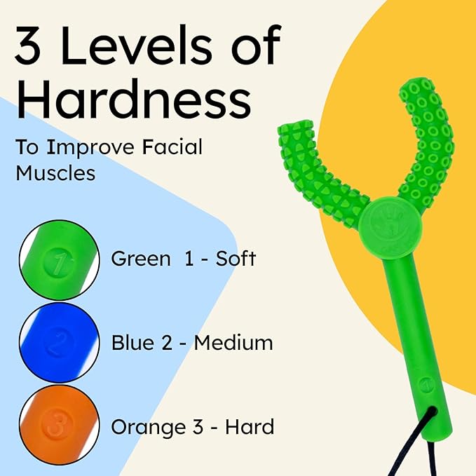 Gafly FlexiChew (Level 1, 2, 3) - Chew Necklaces for Sensory Kids - Autism Chew Toys Sensory with Three Levels of Hardness - Chewy Necklace Sensory - Silicone Made Chew Tubes for Kids