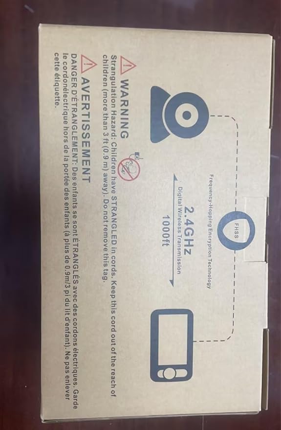 Upgrade Baby Monitor with 30-Hour Battery, 5" Large Split-Screen Video Baby Monitor with 2 Cameras and Audio, Remote Pan/Tilt/Zoom, Two-Way Talk, Room Temperature, Auto Night Vision