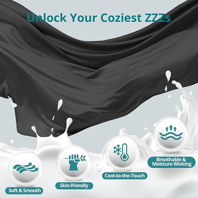 Sasttie Pregnancy Pillows for Sleeping, U Shaped Cooling Full Body Pillow with Removable Cover, Pregnant Women Must Haves, Maternity Essential, Black