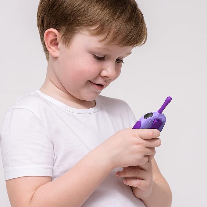 Walkie Talkies for Kids Rechargeable, Toys for Ages 3-12 Boys Girls, 2 Pack Handheld Long Range 2-Way Radios, Birthday Gifts,Christmas Stockings, Outdoor Camping, Family Games, Hiking