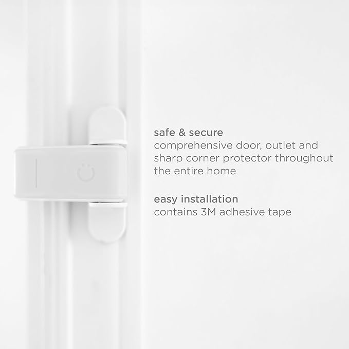 Ubbi Safety Bundle, Safeguarding and Baby Proofing Set, Includes 36 Outlet Covers, 16 Table Corner Protectors and 2 Pinch Guards, Child Safety Kit, White