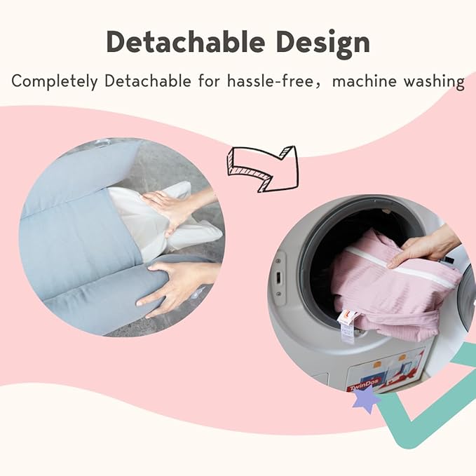 Deluxe Infant Lounger, Baby Nest Cover for Baby Girls & Boys, Newborn Essentials for Baby 0-12 Months, 100% Cotton (Mistyrose)