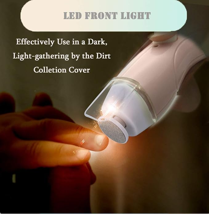 Rechargeable Baby Nail File, Fansidi Electric Baby Nail Trimmer for Newborn Infant or Toddler Toenail and Fingernail - Girls and Boys Accessory - Extra Replacement Pads Included (Pink)