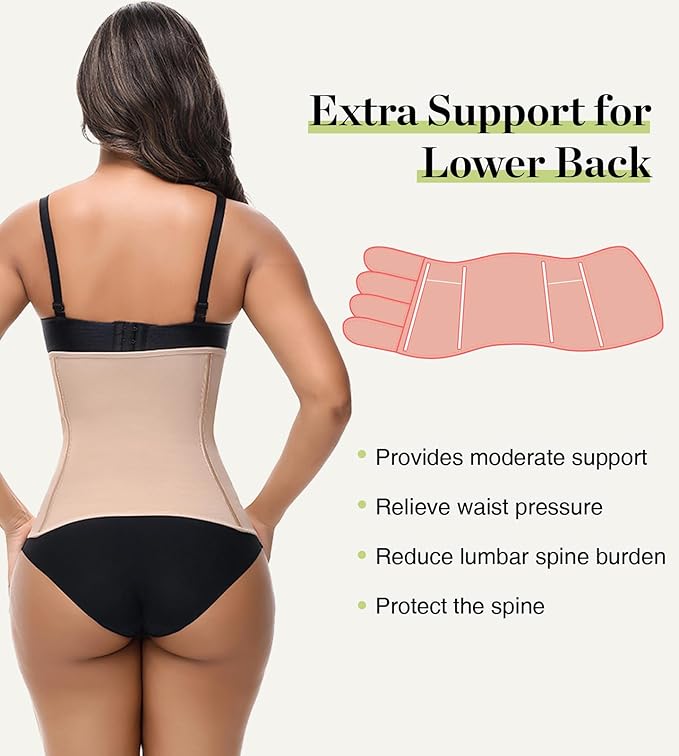SHAPSHE Waist Trainer for Women Postpartum Recovery Wrap Waist Cincher Corset Shapewear Belly Band