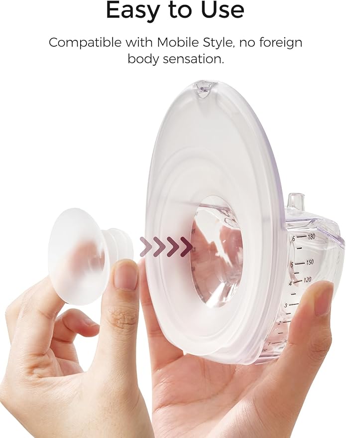 Momcozy Mobile Style | M6 21 mm Flange Insert, Original Mobile Style | M6 Breast Pump Replacement Accessories, 1PC (21mm)