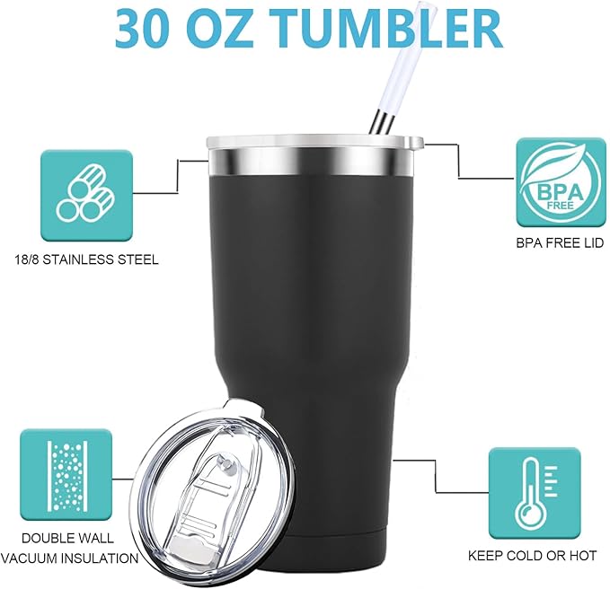 Mamihlap Hubby & Wifey Est 2025 Travel Mug 30oz Tumbler.Valentine’s Day Gifts.Anniversary Wedding Engagement Gifts.Gift for Couple Her Him Bridal Shower Husband Wife Newlywed Couple.(Black&Rose Gold)