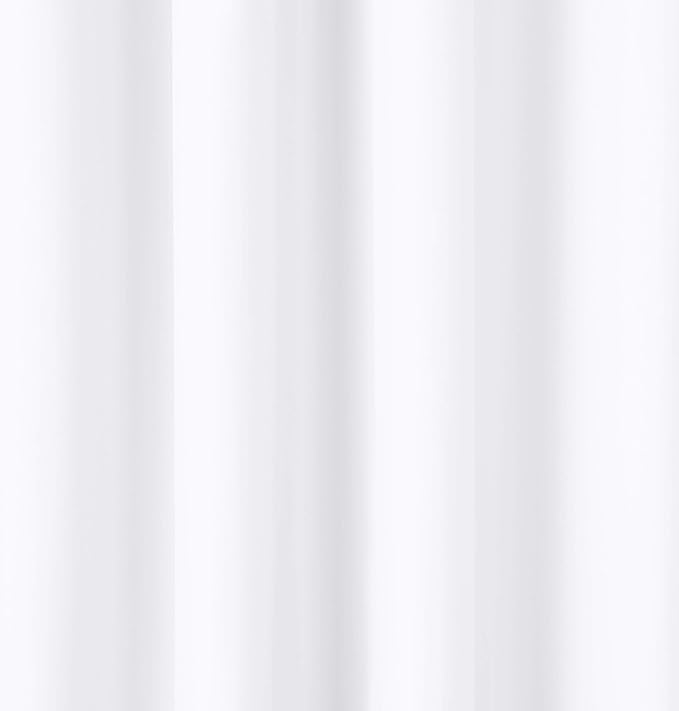 Amazon Basics Light Blocking Room Darkening Blackout Window Curtain with 2 Panels Grommets, for Living Room and Bedroom, 52 x 63 inches, White - Set of 2