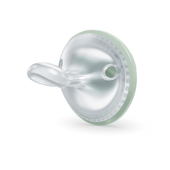NUK Perfect Match Silicone Pacifier, 4 Pack, for Ages 0-6m, Green & White
