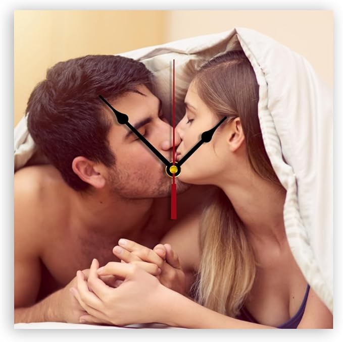 Generic Custom Clocks for Walls Personalized Clocks with Photo Text Logo That PVC Customized Round Silent Clock for Living Room Family Friends Gifts, 10inch-25cm