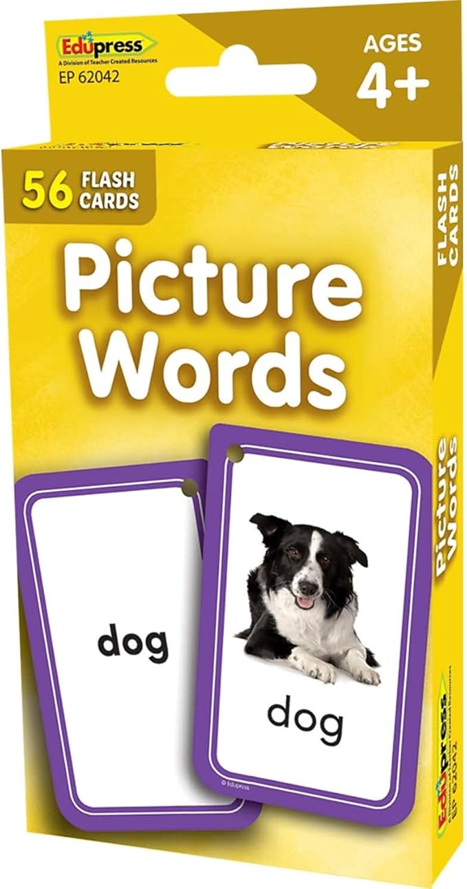 Teacher Created Resources Picture Words Flash Cards (EP62042) 3-1/8" x 5-1/8"
