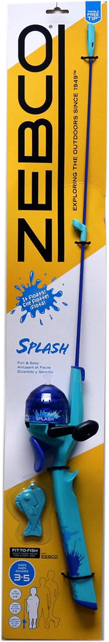 Zebco Youth 29-Inch Floating Spincast Reel and Fishing Rod Combo, Size 20 Reel, Pre-Spooled with 6-Pound Cajun Line