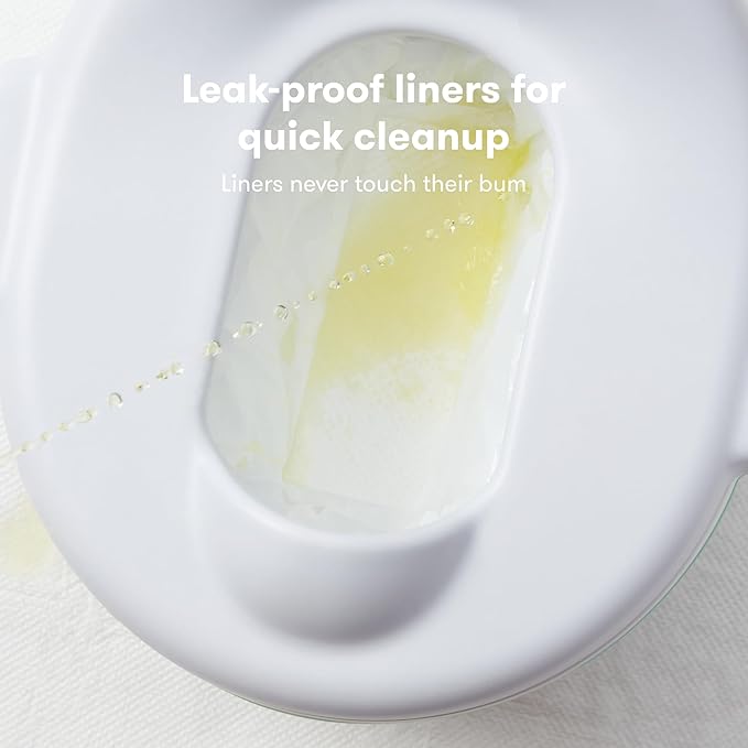 Frida Baby 3-in-1 Grow-With-Me Toddler Potty Training Toilet, Toddler Potty, Toilet Topper Training Seat and Step Stool, Easy-to-Clean Potty Training System