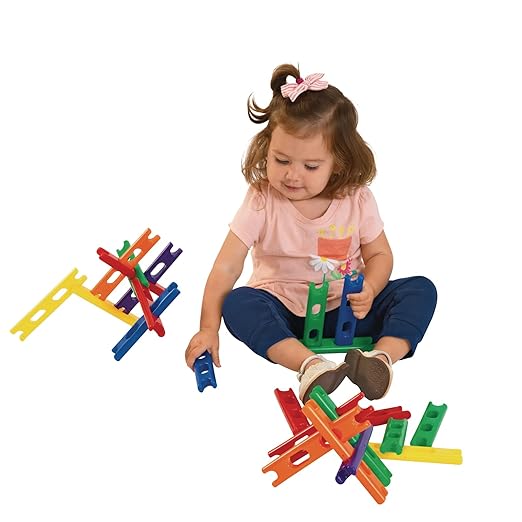 Environments 6.25 inch Chunky Construction Bars, 36 Pieces, Building Blocks, Manipulatives, Early STEM, Educational Toy, Ages 18 Months and Up