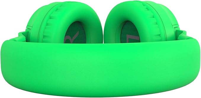 Puro Sound Labs PuroBasic Kid Headphones with Cord - Volume-Limiting & Adjustable with Microphone – Compatible with Smartphones, Tablets, PCs, and More – Safe, Durable Headphones for Kids – Green