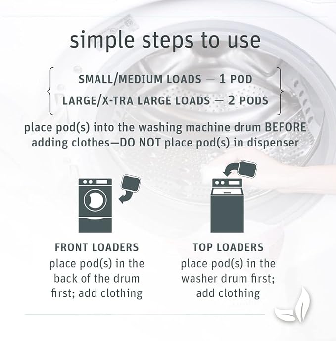 Grab Green 3-in-1 Laundry Detergent Pods, 24 Count, Gardenia Scent, Plant and Mineral Based, Superior Cleaning Power, Stain Remover, Brightens Clothes