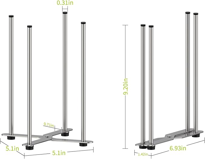 Plastic Bag & Bottle Drying Rack, Multifunctional Wine Decanter Holder, Collapsible Countertop Stand