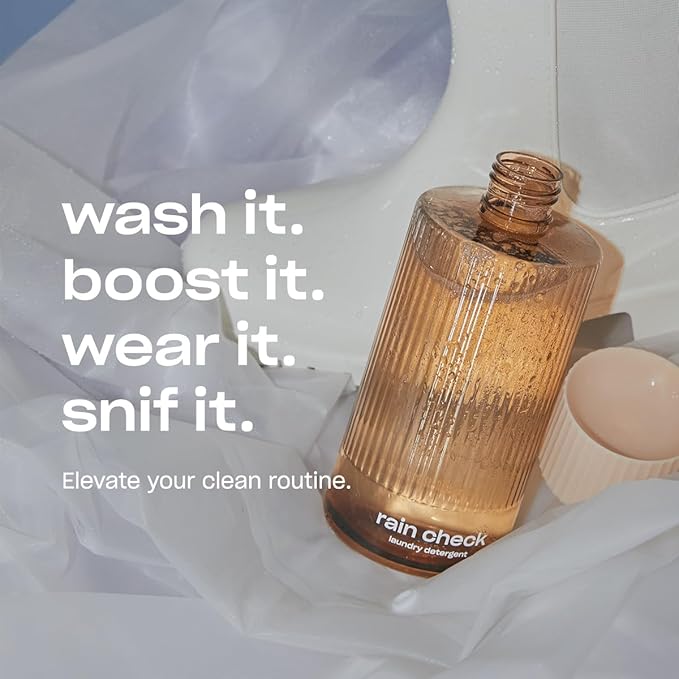 Snif Rain Check Laundry Detergent, Clean and Crisp Scent, 32 Loads, Non-Irritating to Skin, Clean, Non-Toxic, Vegan, Cruelty Free, 16oz