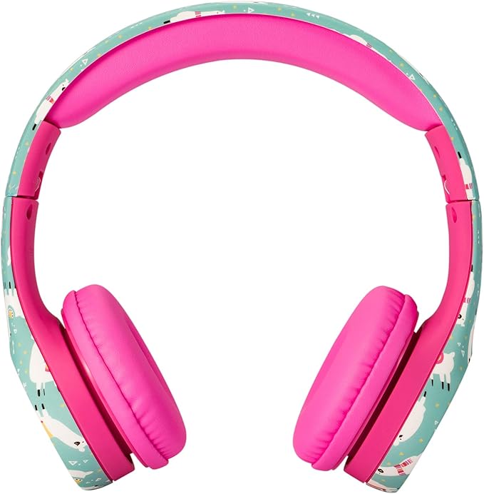 Snug Play+ Kids Headphones – Volume Limited 93dB for Safe Listening – Foldable, Durable Headphones for Toddlers, Boys & Girls – Tangle-Free Cord – Ideal for Travel, School, Tablets - Llamas
