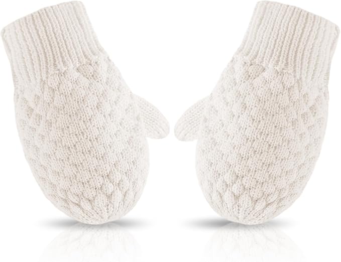 Baby Knit Mittens Toddler Boys Girls Gloves Winter Infant Newborn No Scratch Mitten 0-3 Years
