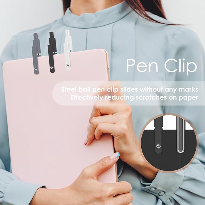 Easter Basket Stuffers for Men, College School Supplies, 0.5mm Black Ink Pens for Journaling, Cool Stuff Gifts for Dad Boyfriend, Birthday Gifts for Men, Valentines Stuff (6pcs Black Gray White)