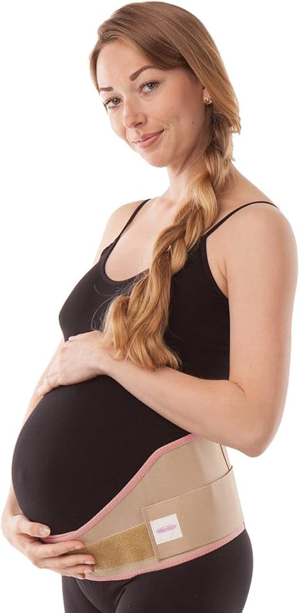 Gabrialla Made in USA Pregnancy Belly Band, Soft & Breathable Maternity Belly Band – Pregnancy Belt for Back, Pelvic & Waist