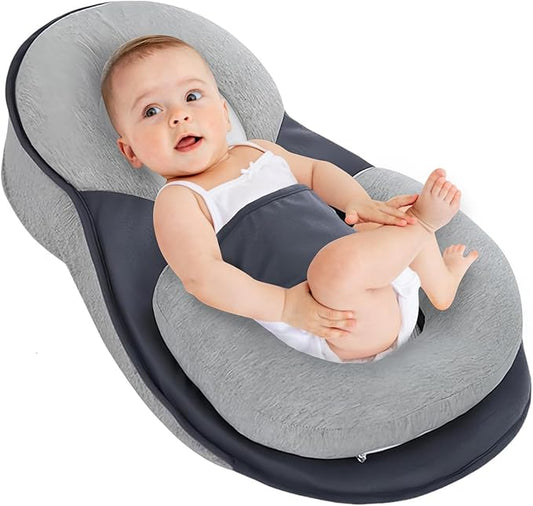 Soft Baby Reflux Pillow Portable Adjustable Baby Wedge Pillow for Newborn Infant, Support Breastfeeding Pillows