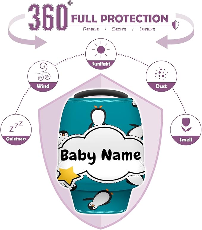 Baby Car Seat Stroller Cover Nursing Cover New Mom Breastfeeding Scarf Soft Stretchy Infant Carrier Cover Car Canopy Coverage